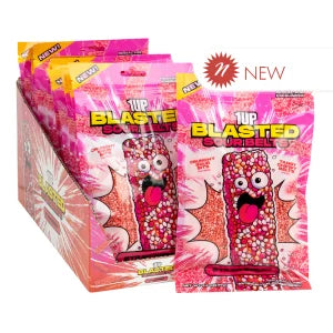 1UP Blasted Sour Belts Strawberry 3.5 oz Peg Bag