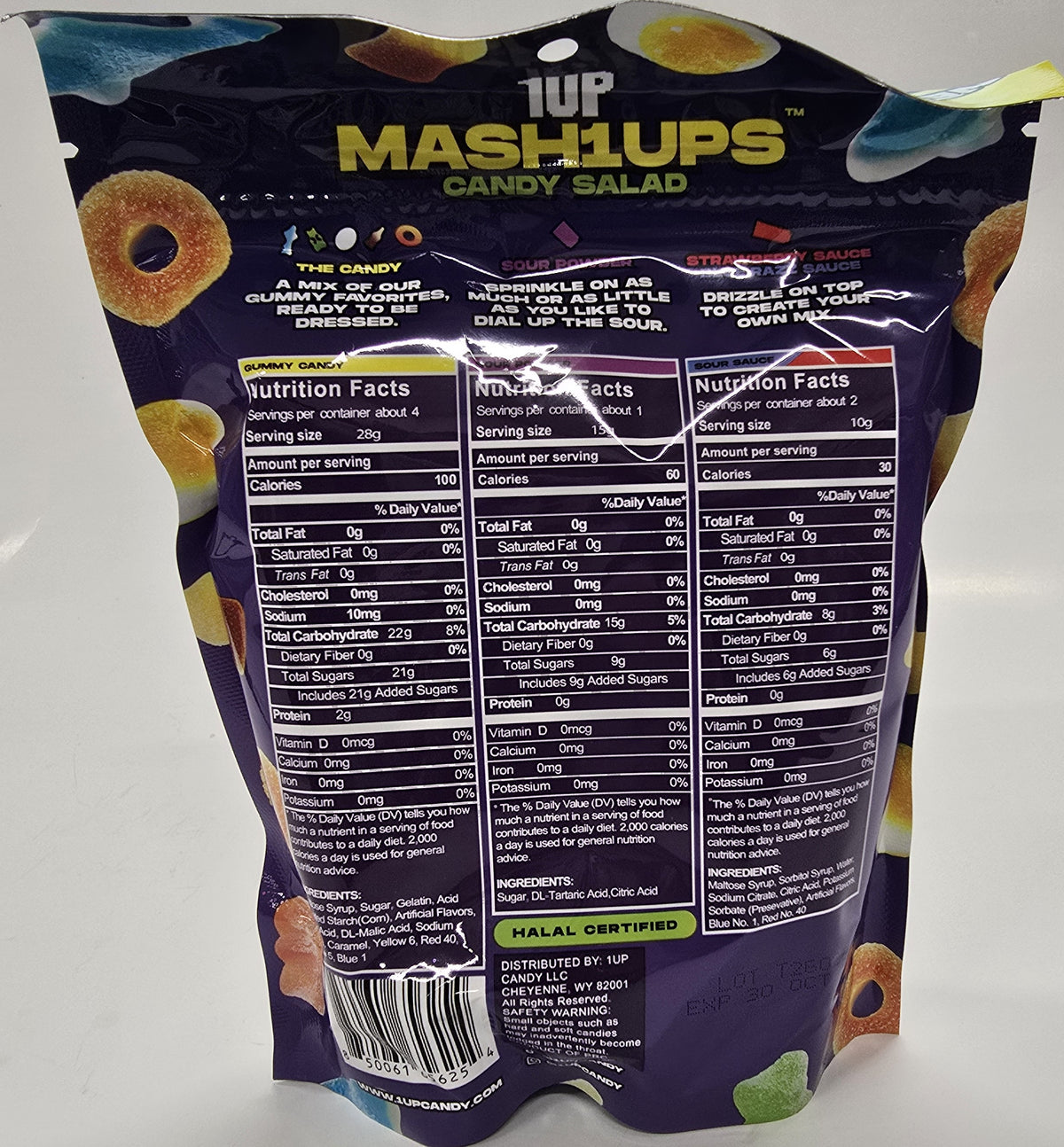 1UP Mash1Ups Candy Salad Kit 5.3 oz Peg Bag