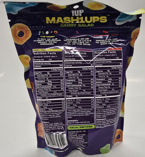 1UP Mash1Ups Candy Salad Kit 5.3 oz Peg Bag