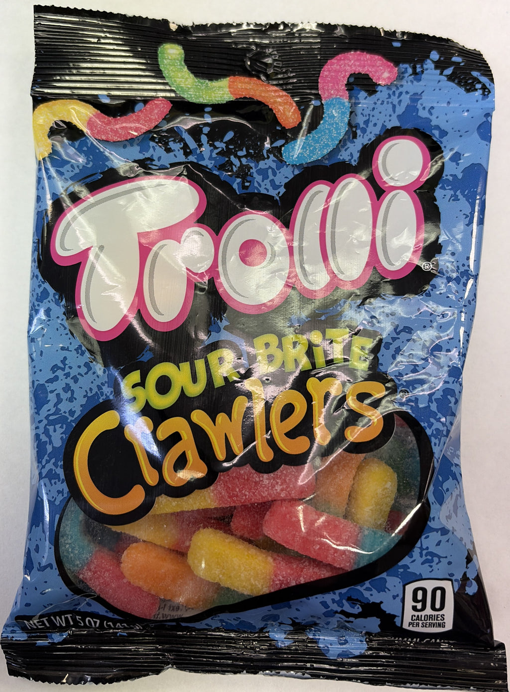 Trolli Sour Brite Crawlers 4.25 oz Peg Bag Gummy Candy