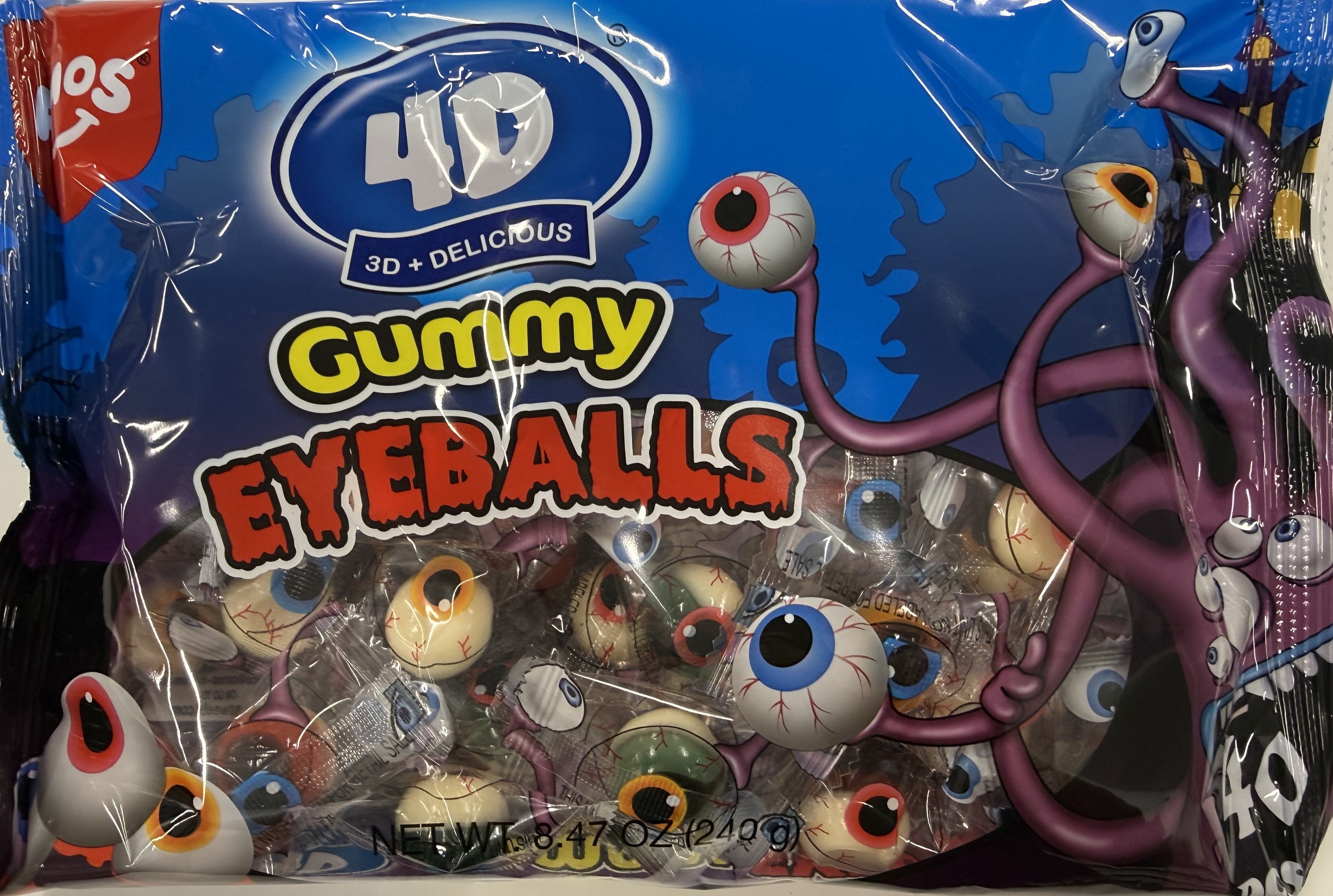 Amos 4D Gummy Eyeballs 8.47 oz Bag