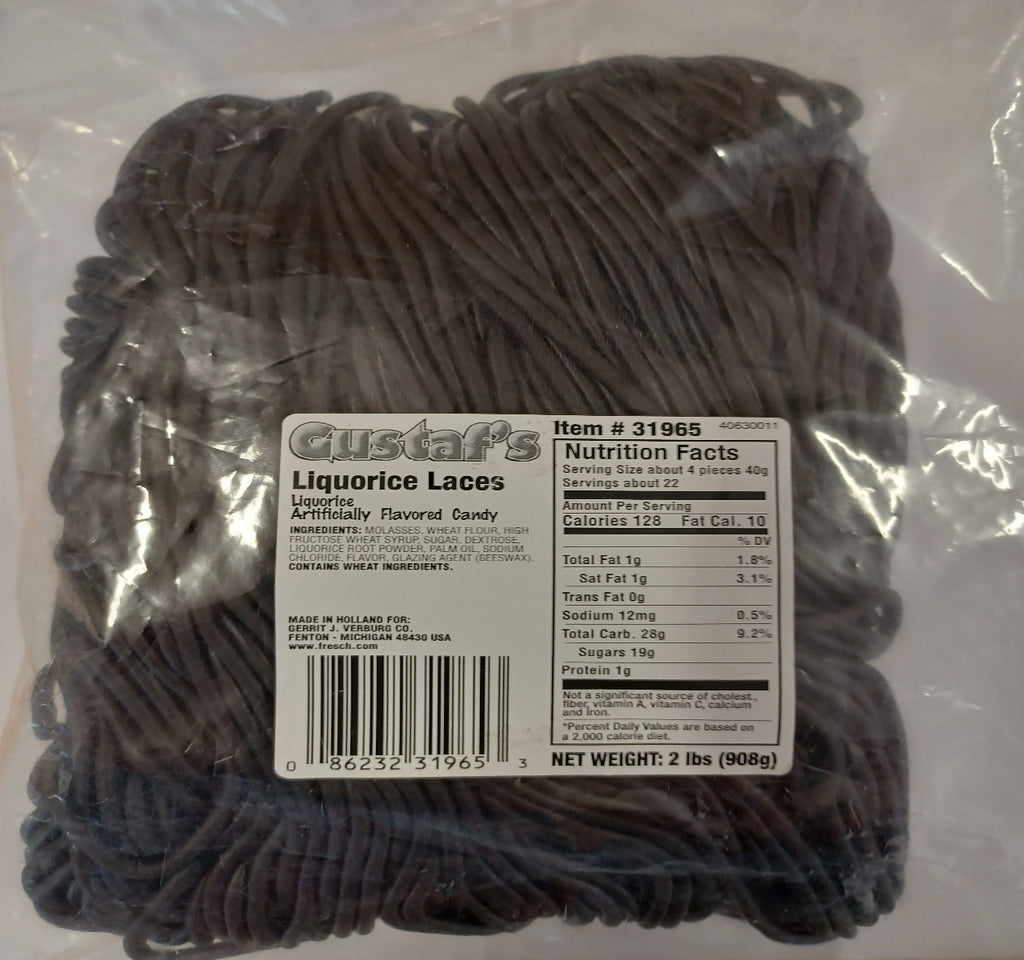 Gustaf's Black Licorice Laces