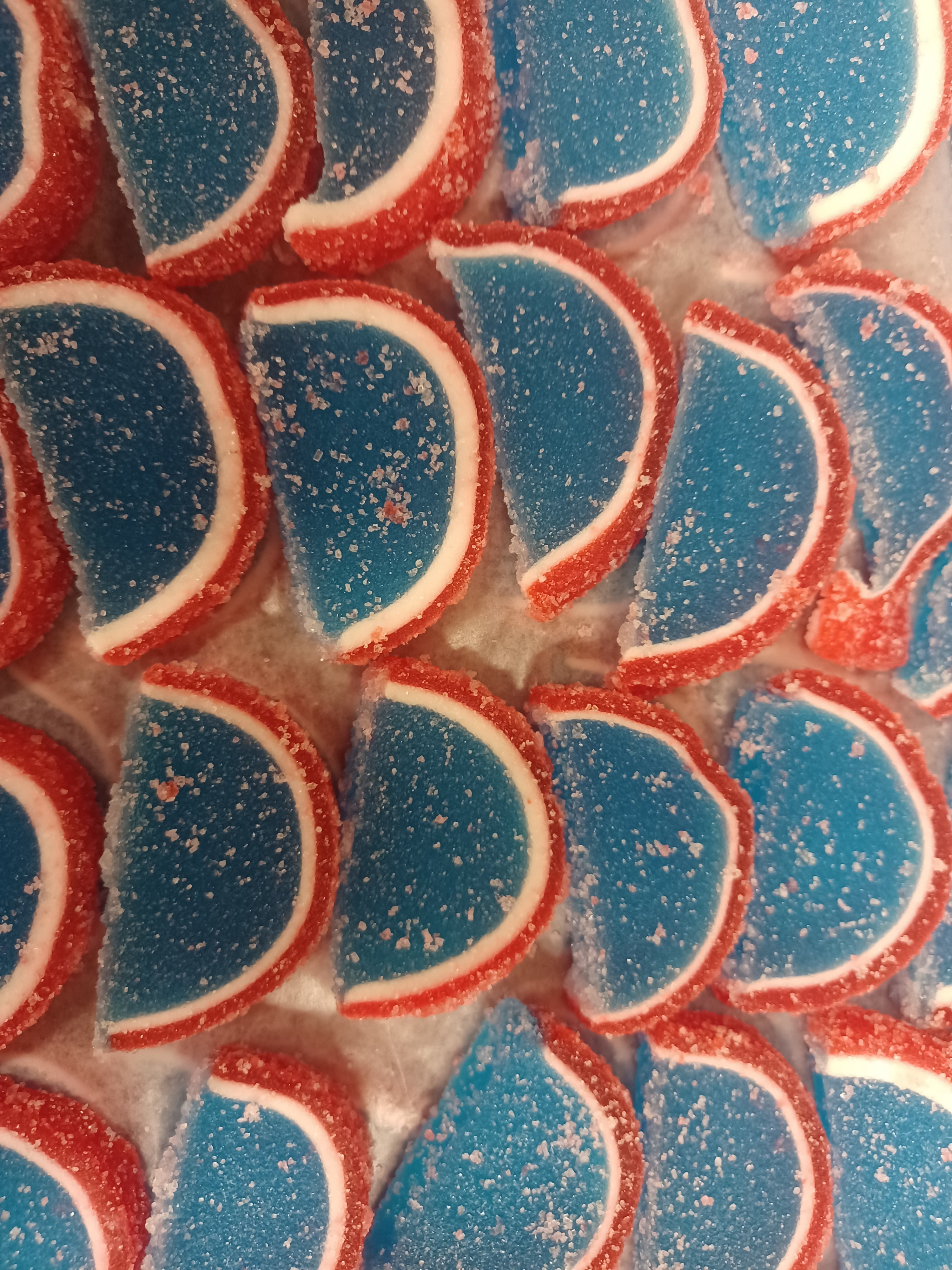 Blue Raspberry Fruit Jelly Slices 10 oz Bag