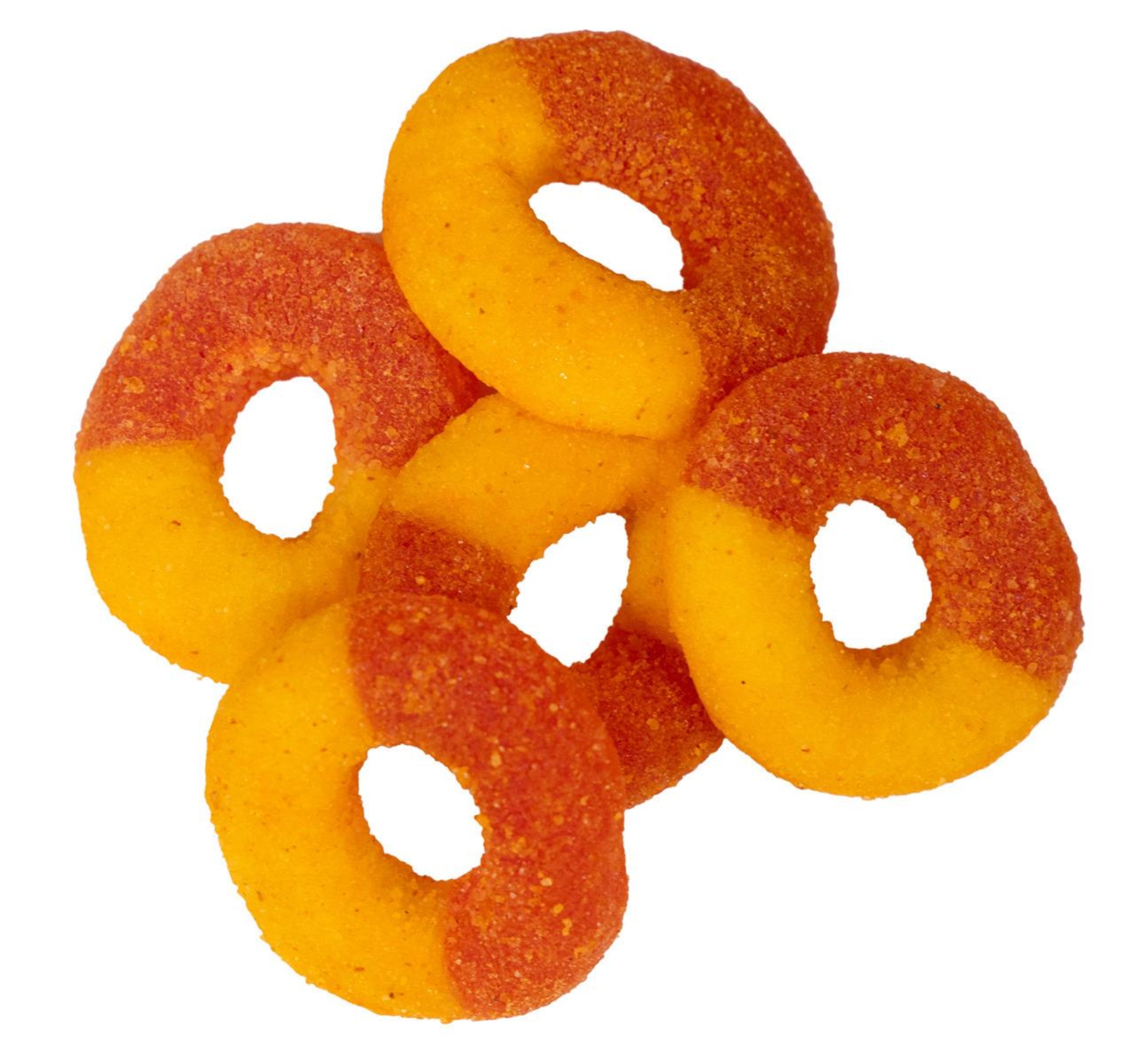 Chamoy Peach Gummy Rings