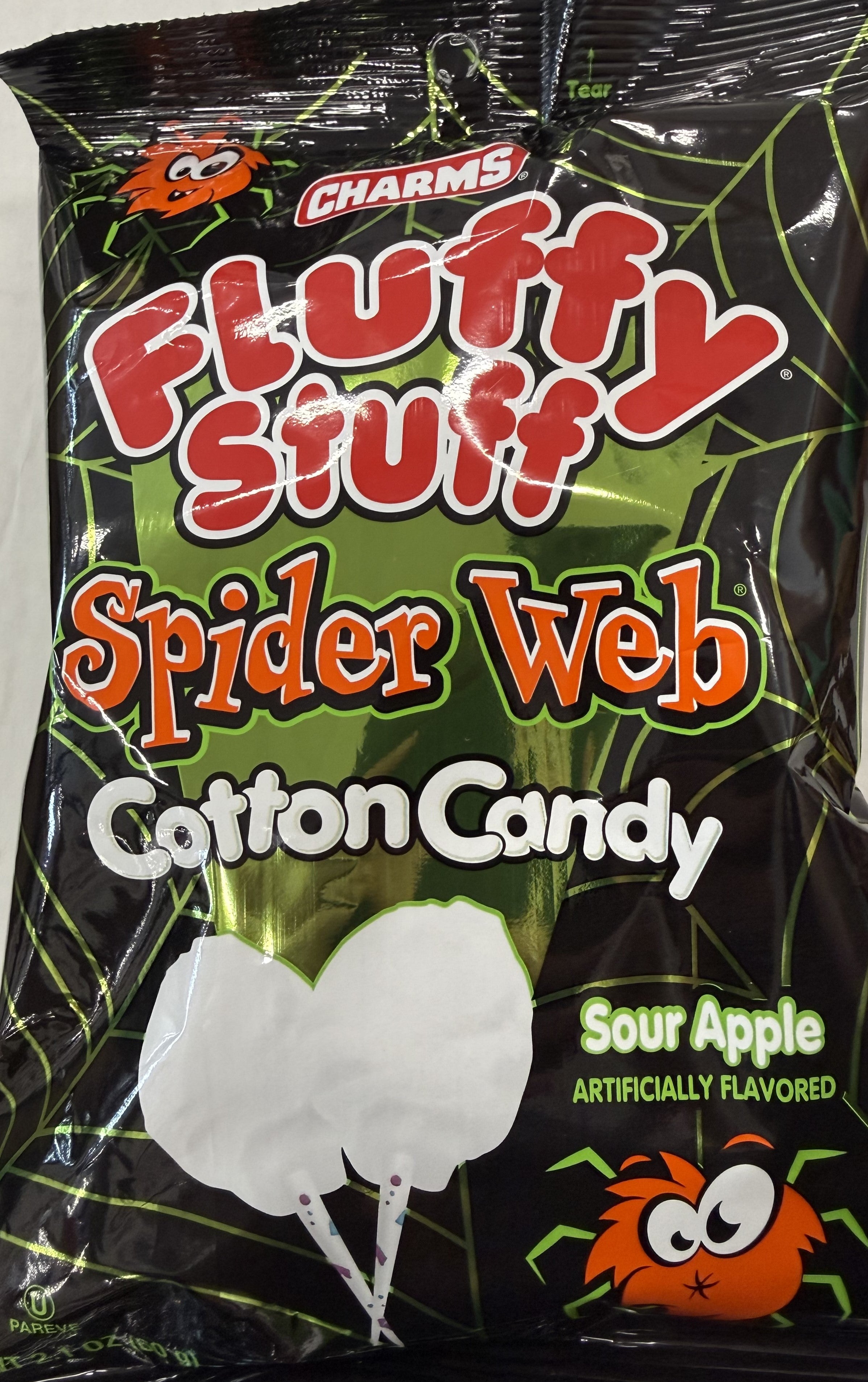 Charms Fluffy Stuff Spider Web Bag
