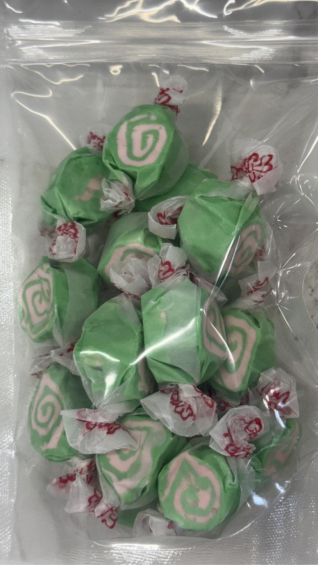 Cherry Limeade Salt Water Taffy 5 oz Bag