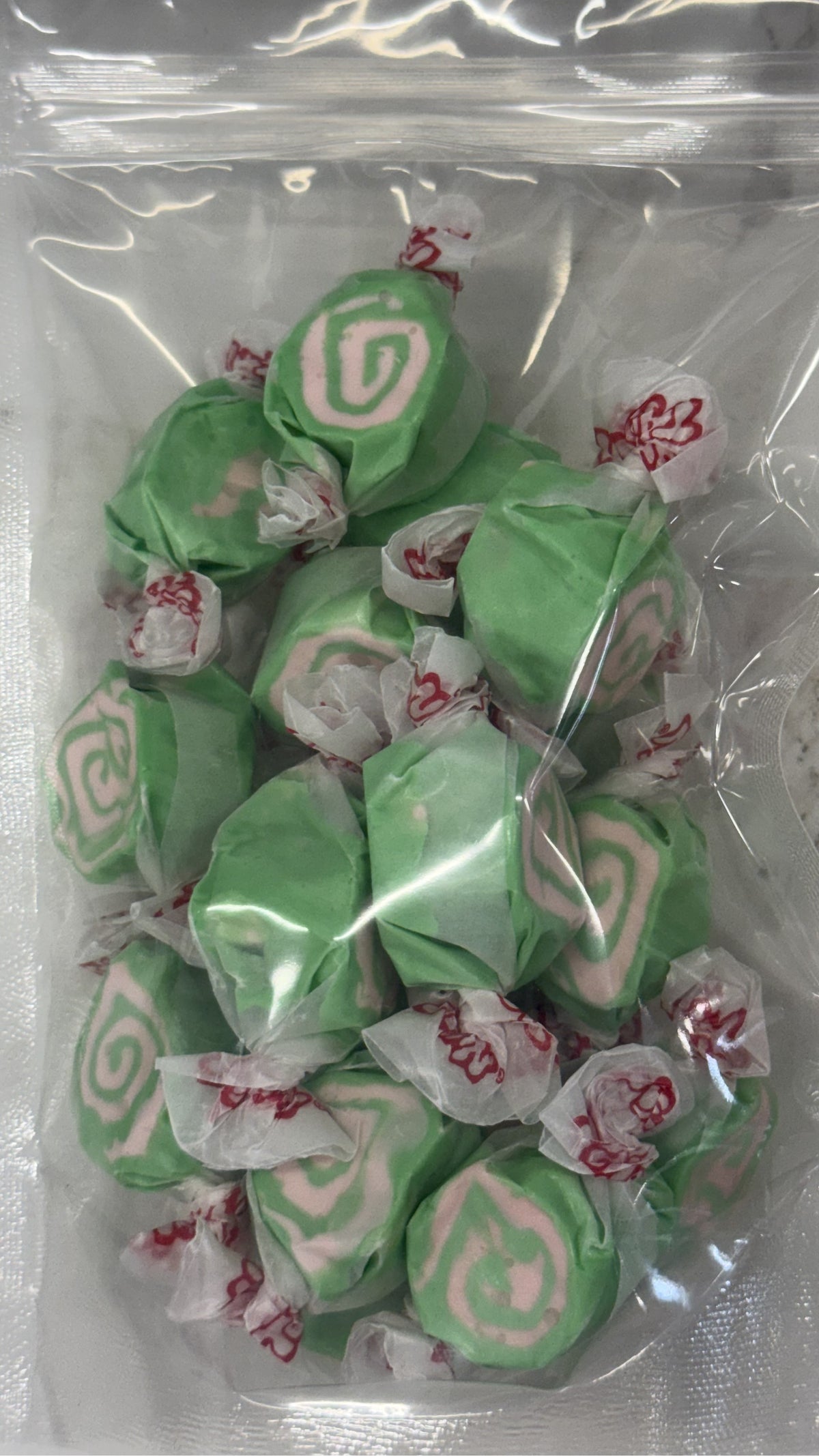 Cherry Limeade Salt Water Taffy 5 oz Bag