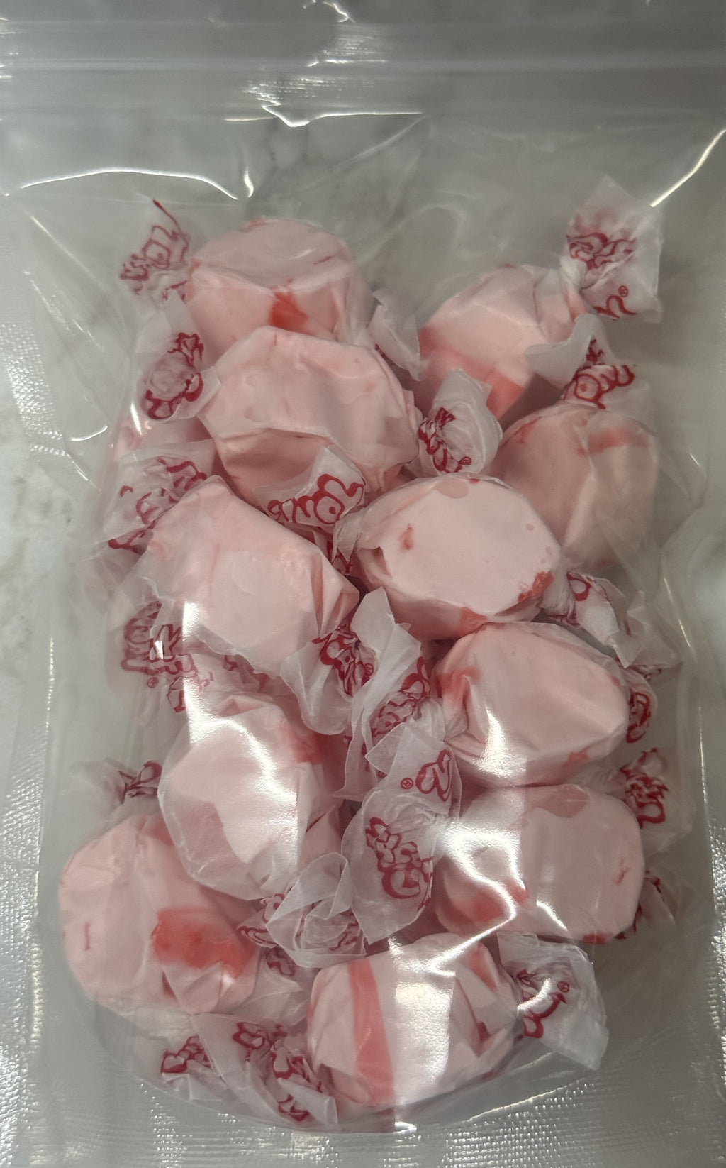 Cherry Salt Water Taffy 5 oz Bag