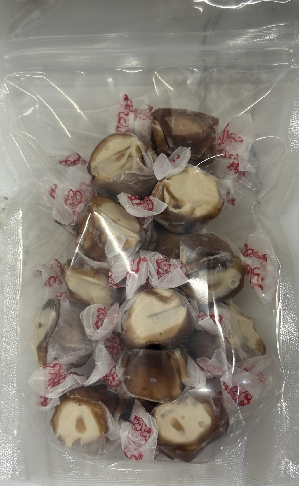 Chocolate Caramel Mocha Salt Water Taffy 5 oz Bag