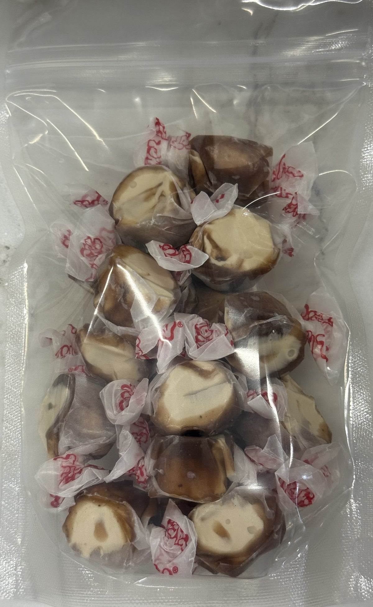 Chocolate Caramel Mocha Salt Water Taffy 5 oz Bag