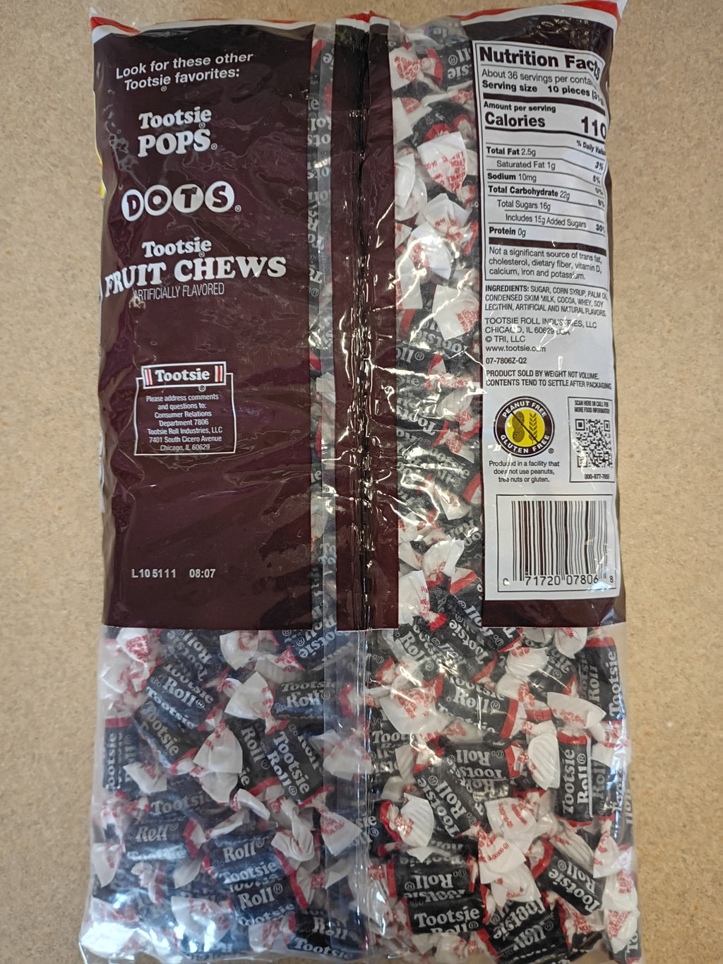 Tootsie Roll Frooties Chocolate - 38.8 oz Bag