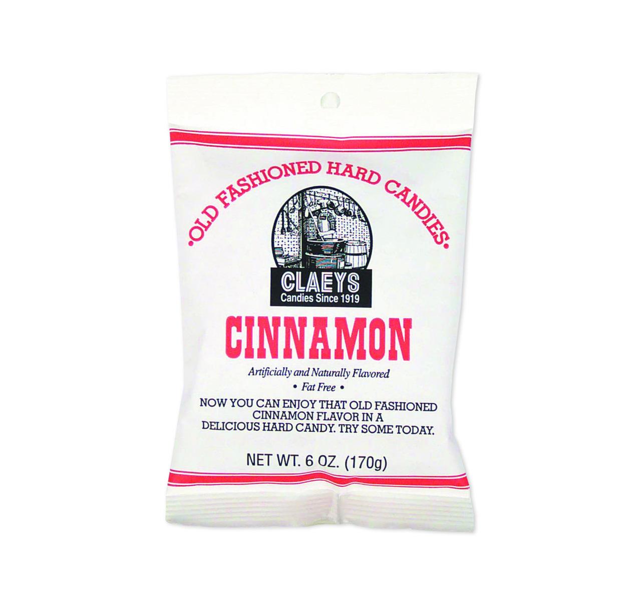 Claey's Old Fashioned Sanded Cinnamon Drops Candy - 6 oz Bag