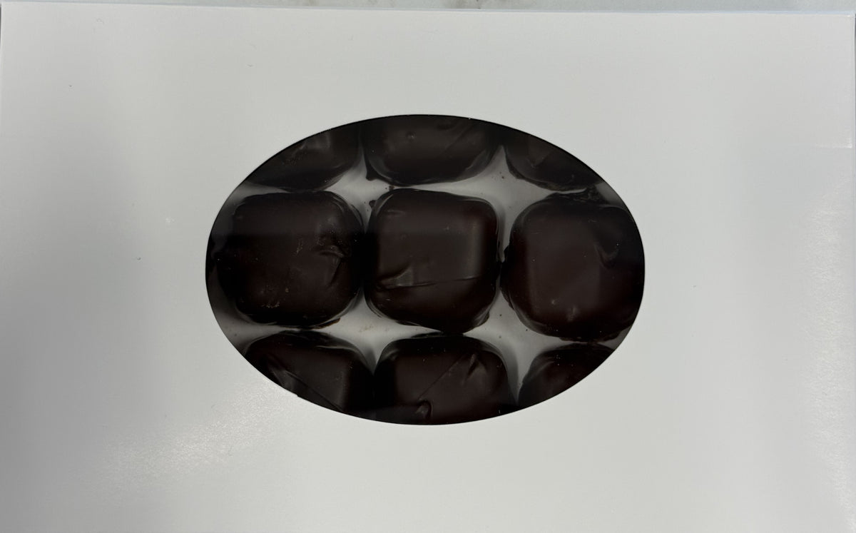 Asher Dark Chocolate Mocha Latte Flavored Caramels 9.8 oz Gift Box