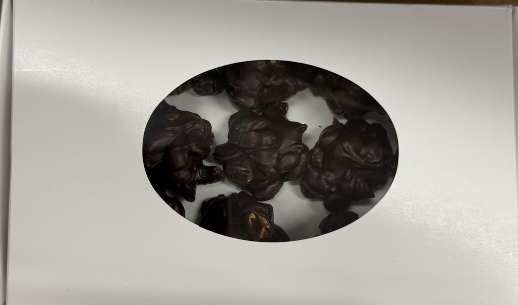 Asher Dark Chocolate Peanut Clusters 8 oz Gift Box