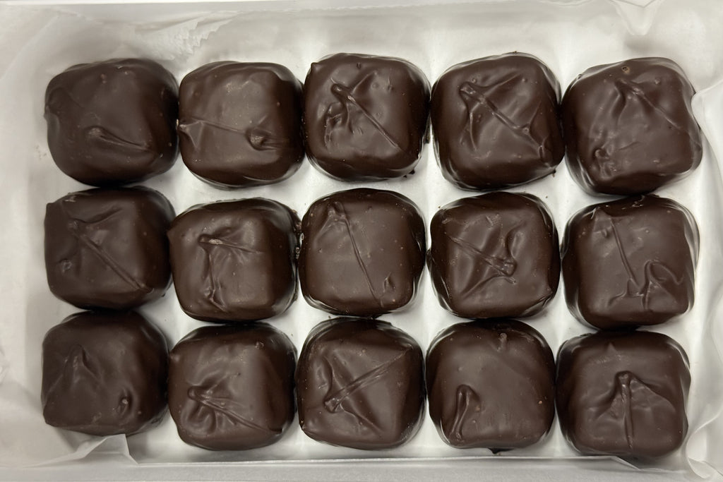 Asher Dark Chocolate Bourbon Flavored Caramels 10.6 oz Gift Box