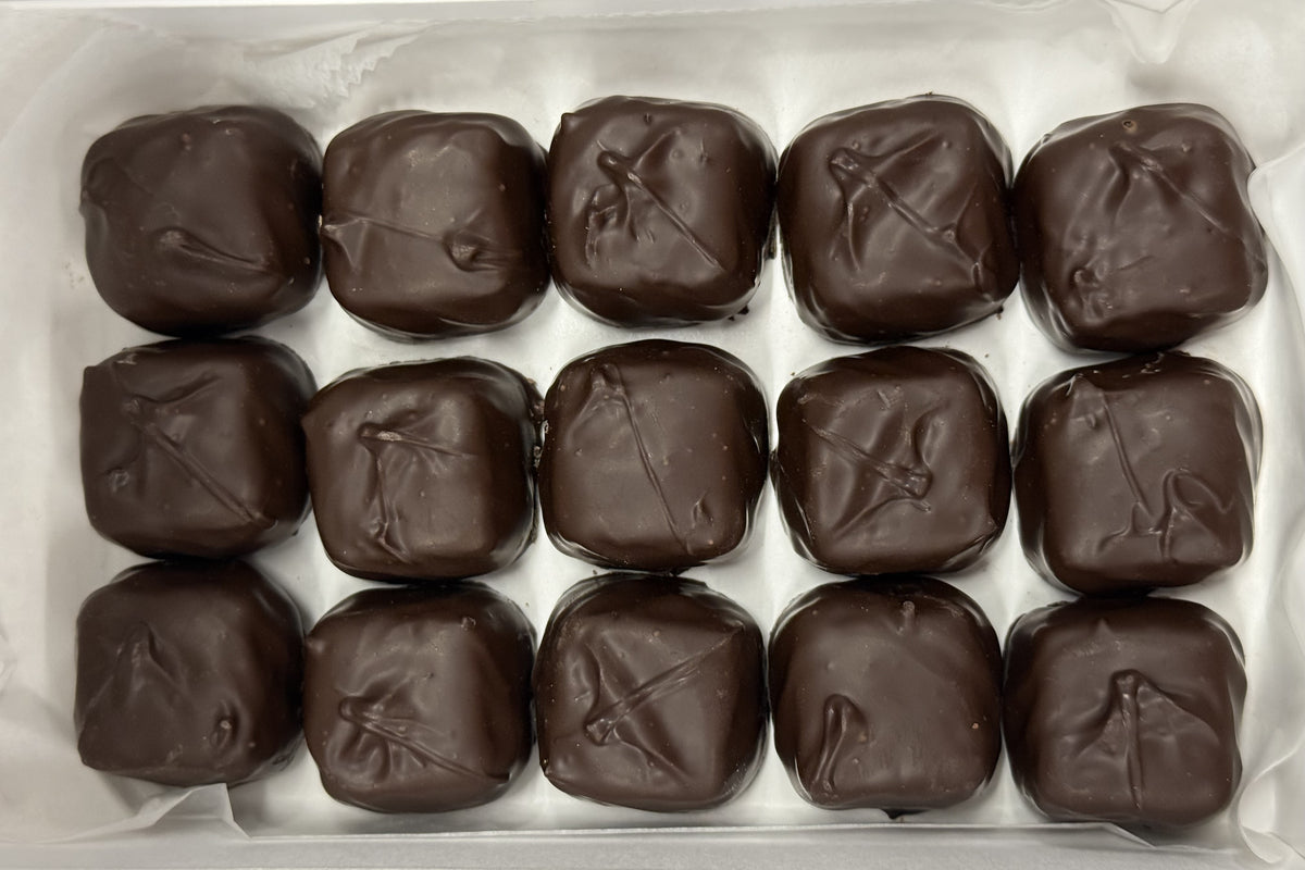 Asher Dark Chocolate Bourbon Flavored Caramels 10.6 oz Gift Box