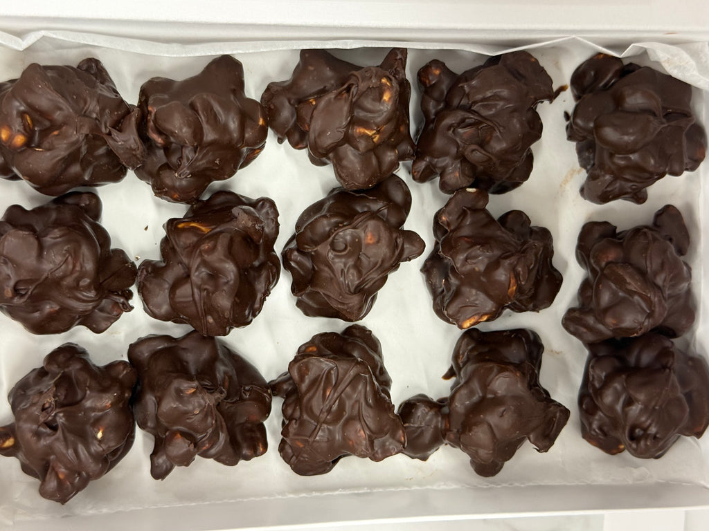 Asher Dark Chocolate Peanut Clusters 8 oz Gift Box