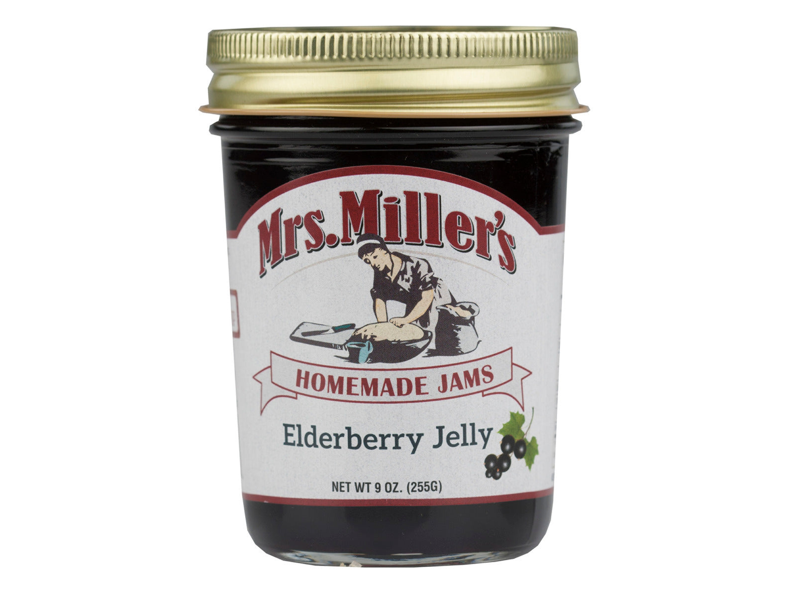 Mrs. Miller's Elderberry Jelly 9 oz Jar