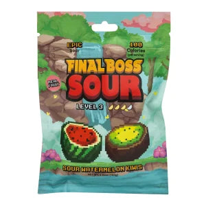 Final Boss Sour Level 3 Sour Watermelon Kiwi 3.5 oz Peg Bag