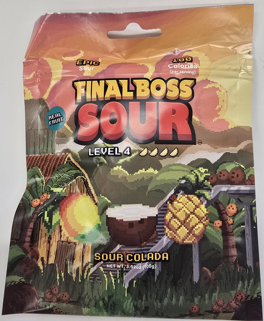 Final Boss Sour Level 4 Sour Colada 3.5 oz Peg Bag