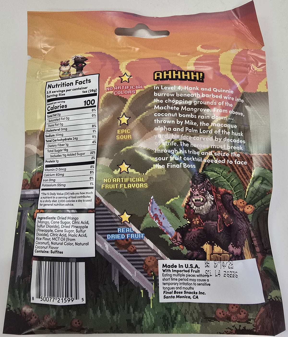 Final Boss Sour Level 4 Sour Colada 3.5 oz Peg Bag
