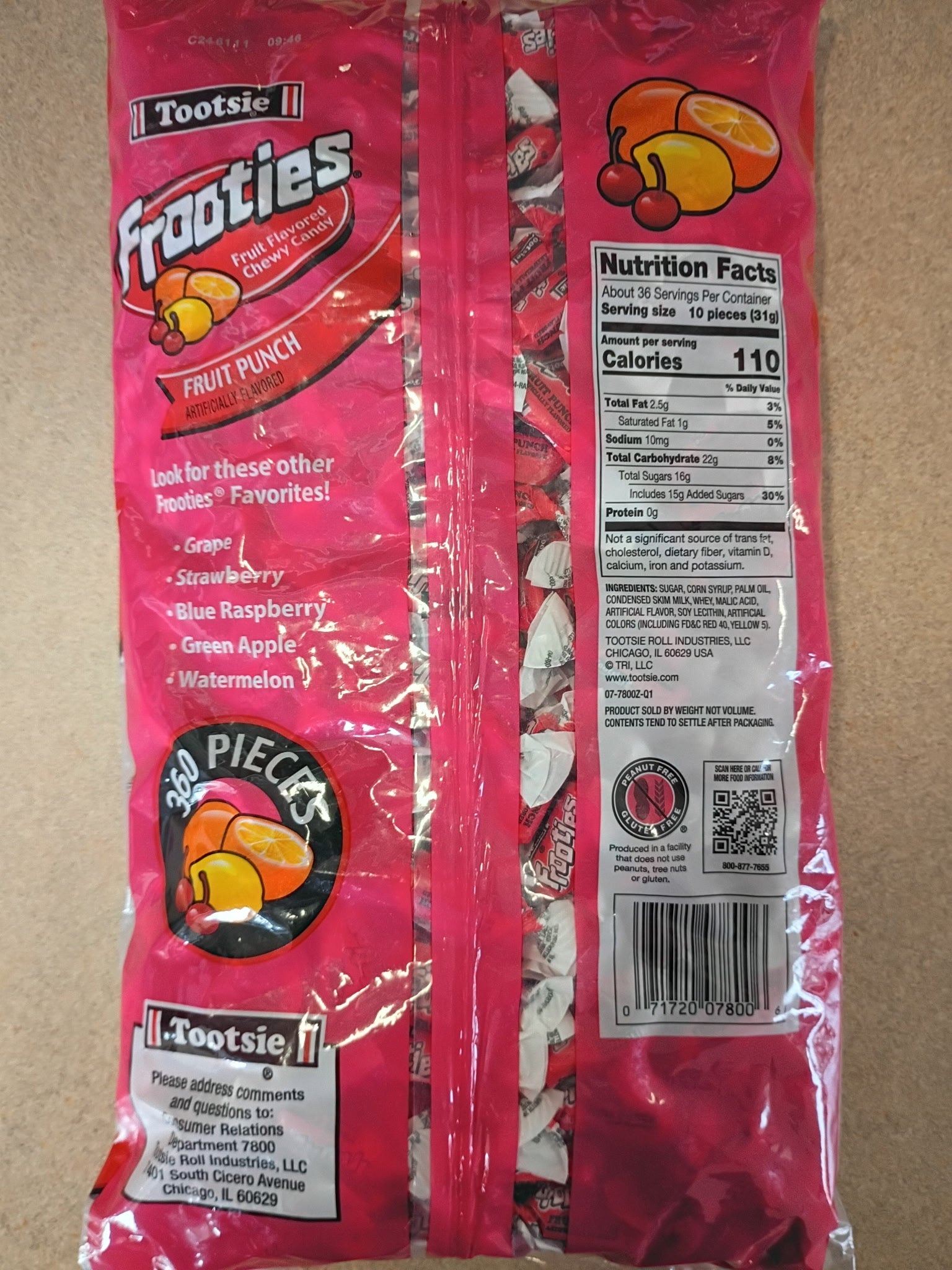 Tootsie Roll Frooties Fruit Punch - 38.8 oz Bag