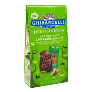 Ghirardelli Milk Chocolate Caramel Apple Jack O' Lantern Bag
