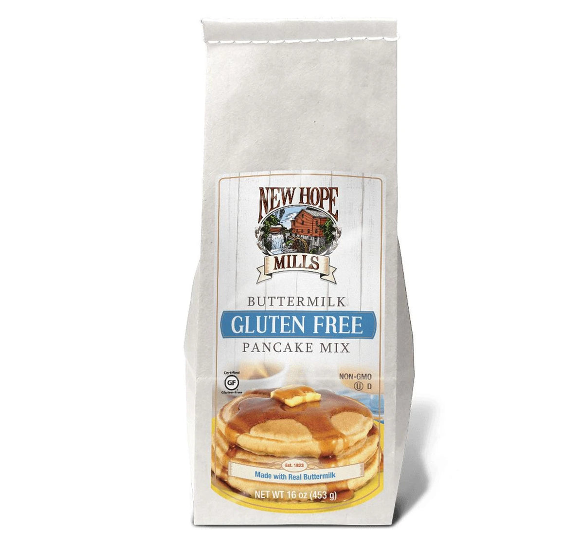 New Hope Mills Gluten Free Buttermilk Pancake & Waffle Mix – 16 oz Bag
