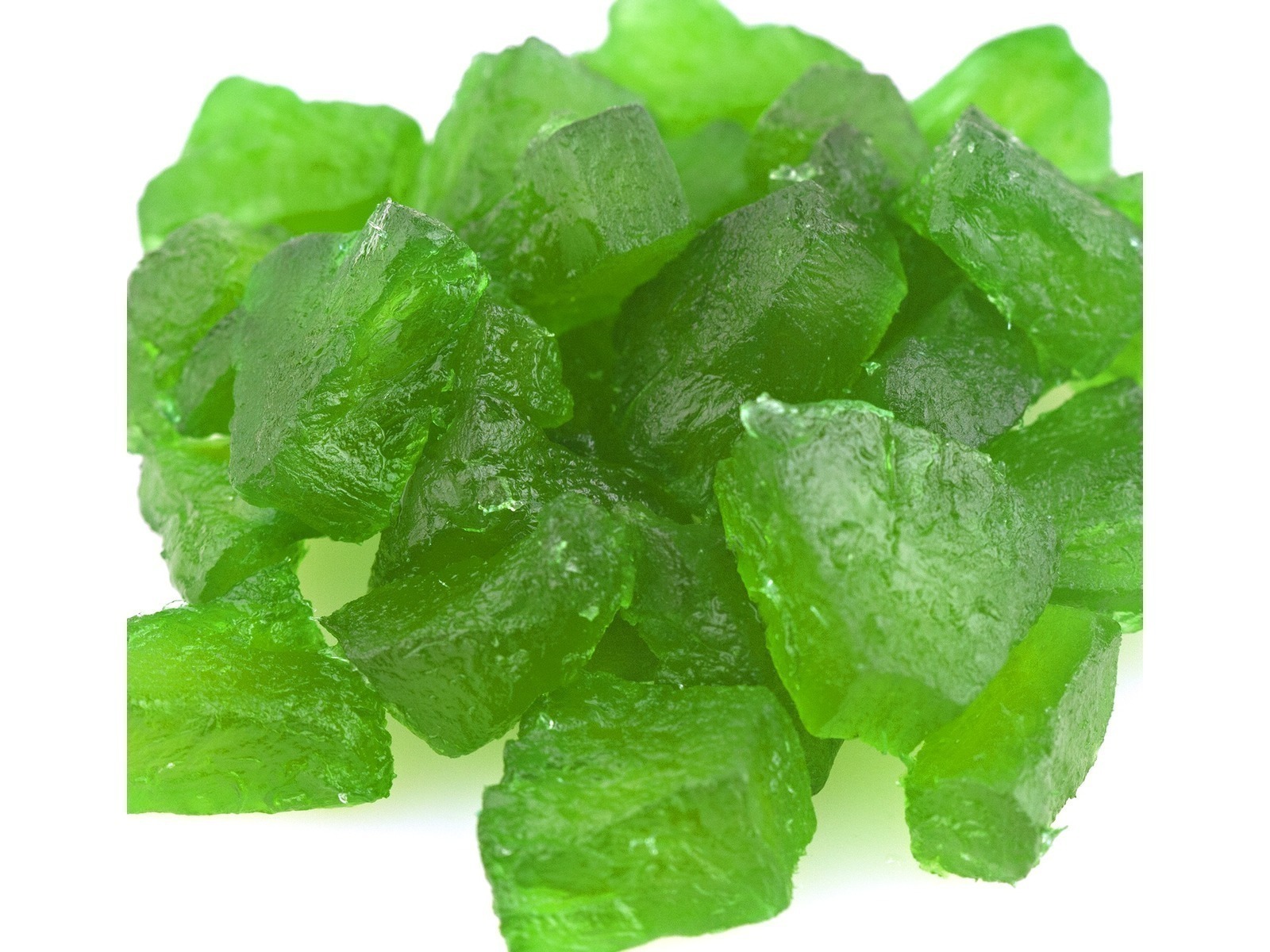 Green Pineapple Wedges Glazed Fruit