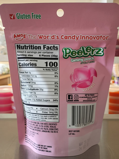 Amos Peelerz Gummy Peach