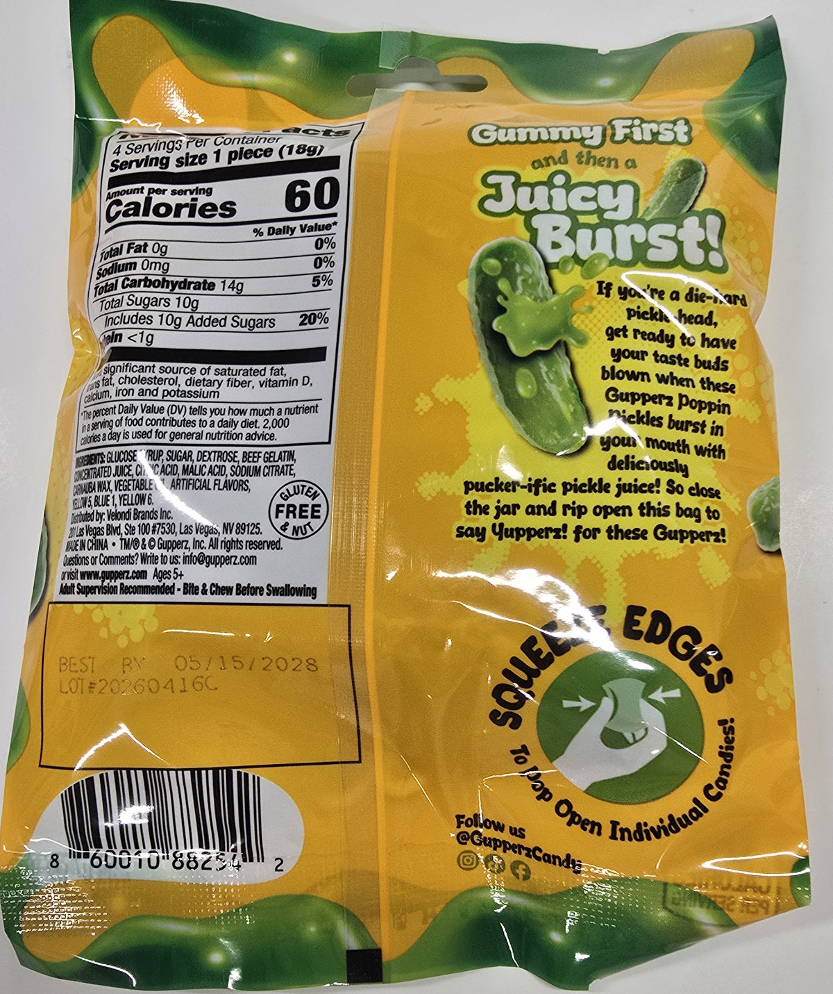 Gupperz Poppin Pickles 2.54 oz Peg Bag