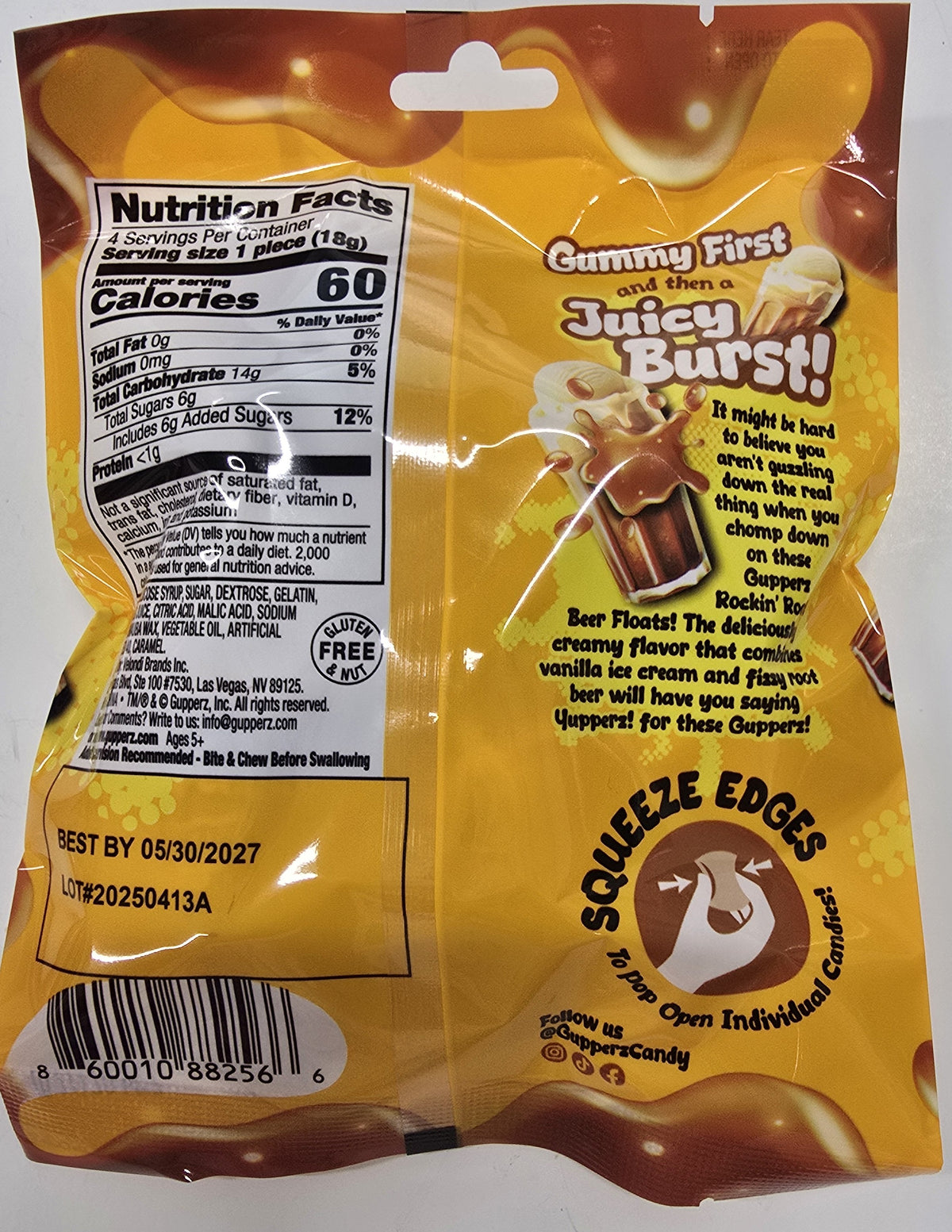 Gupperz Rockin Root Beer Float 2.54 oz Peg Bag
