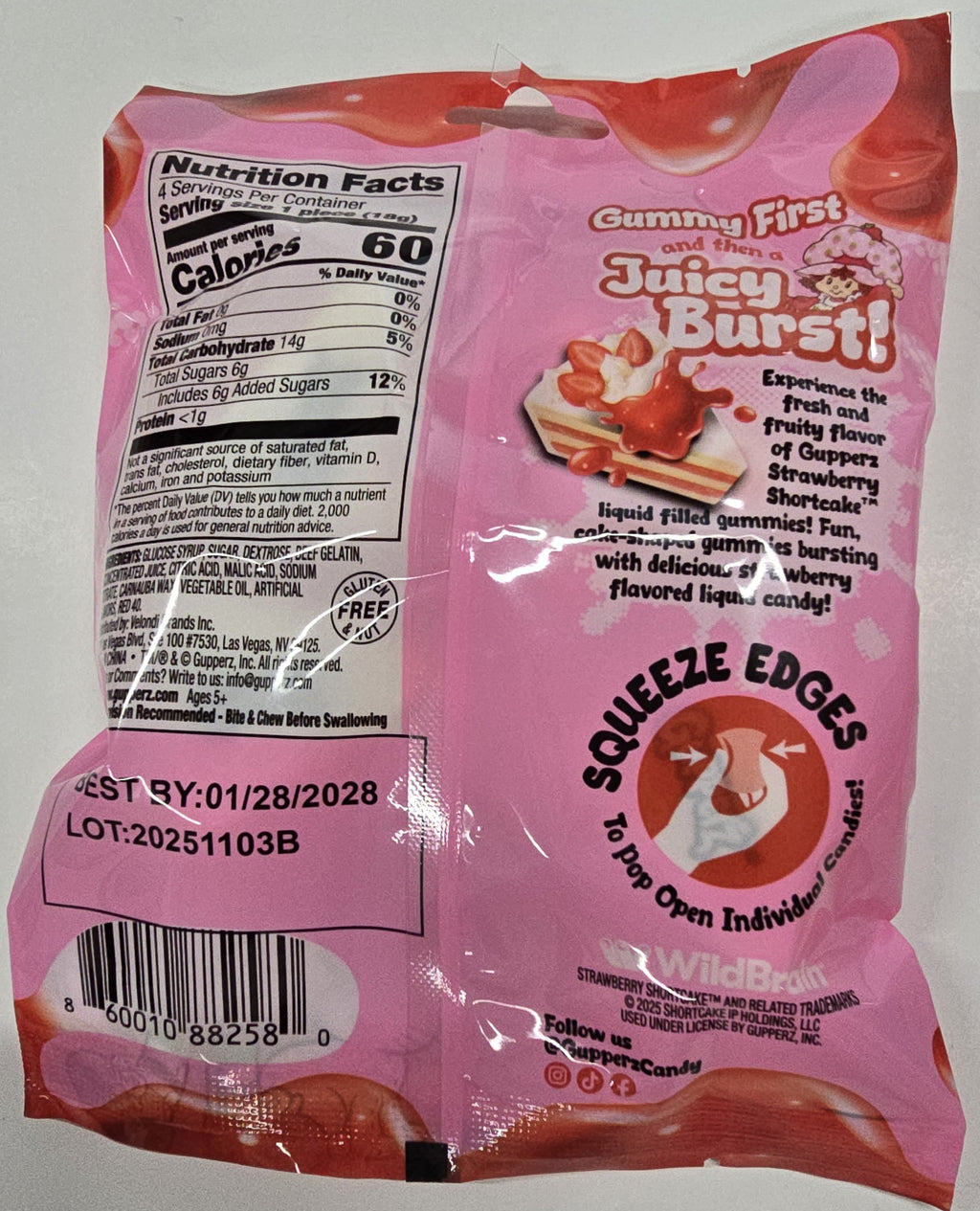Gupperz Strawberry Shortcake 2.54 oz Peg Bag
