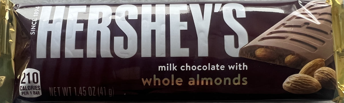 Hershey's Milk Chocolate with Almonds Standard Size Bar