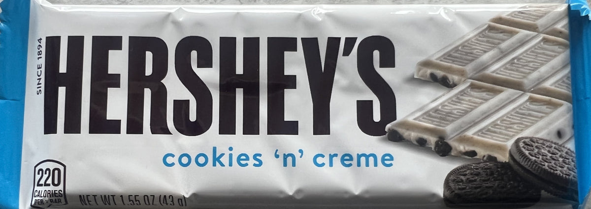 Hershey's Cookies 'n' Creme Standard Size Bar