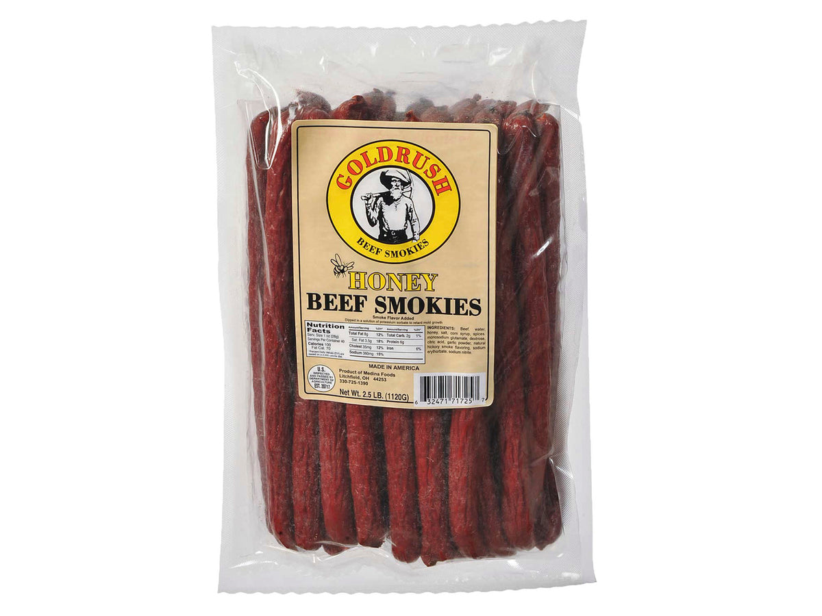 Gold Rush Honey Beef Smokies 2.5lb Bag