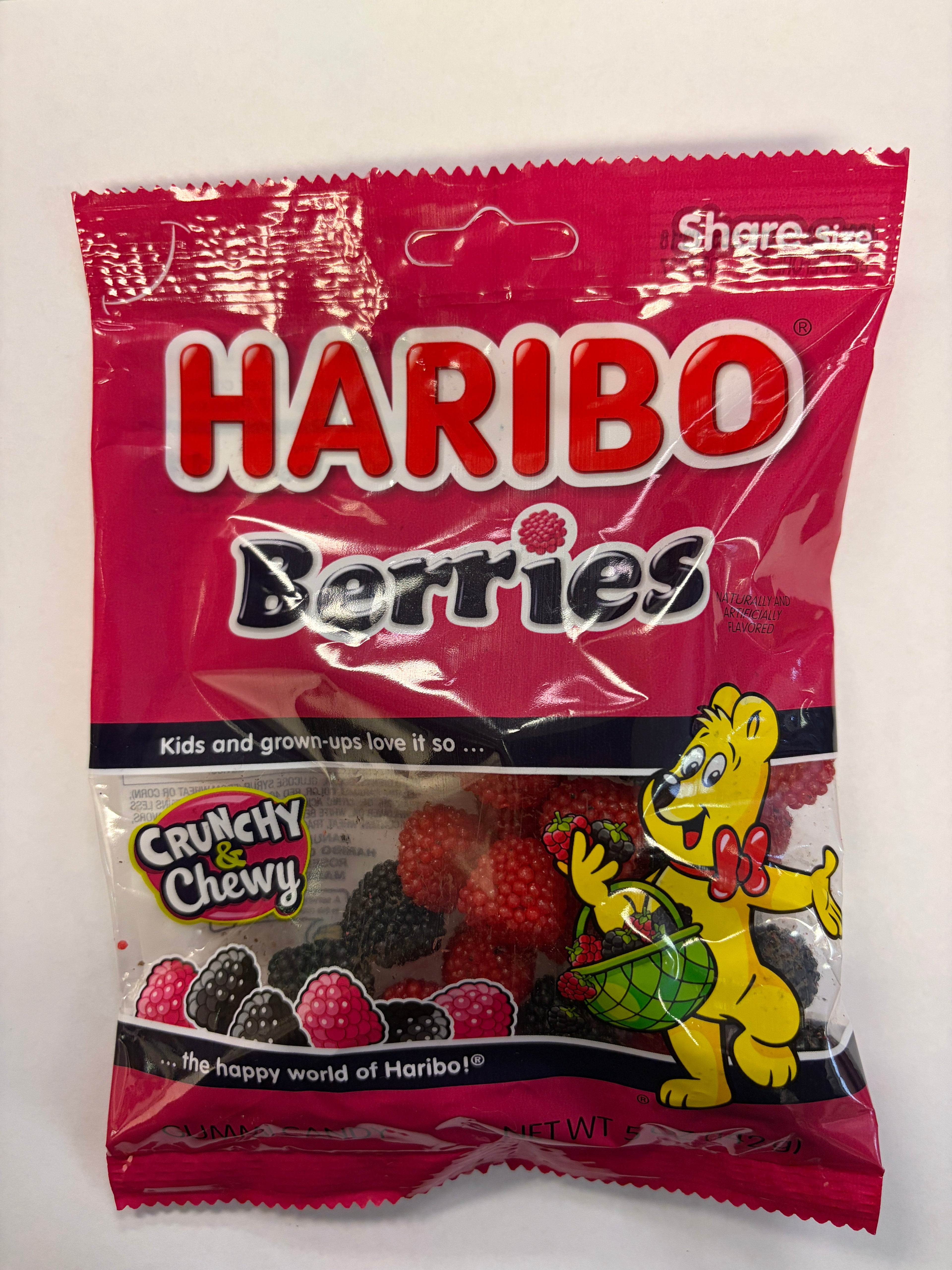 Haribo Berries 5 oz Peg Bag Gummi Candy
