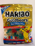 Haribo Red White & Blue Gummy Bears 5 oz Peg Bag Gummi Candy