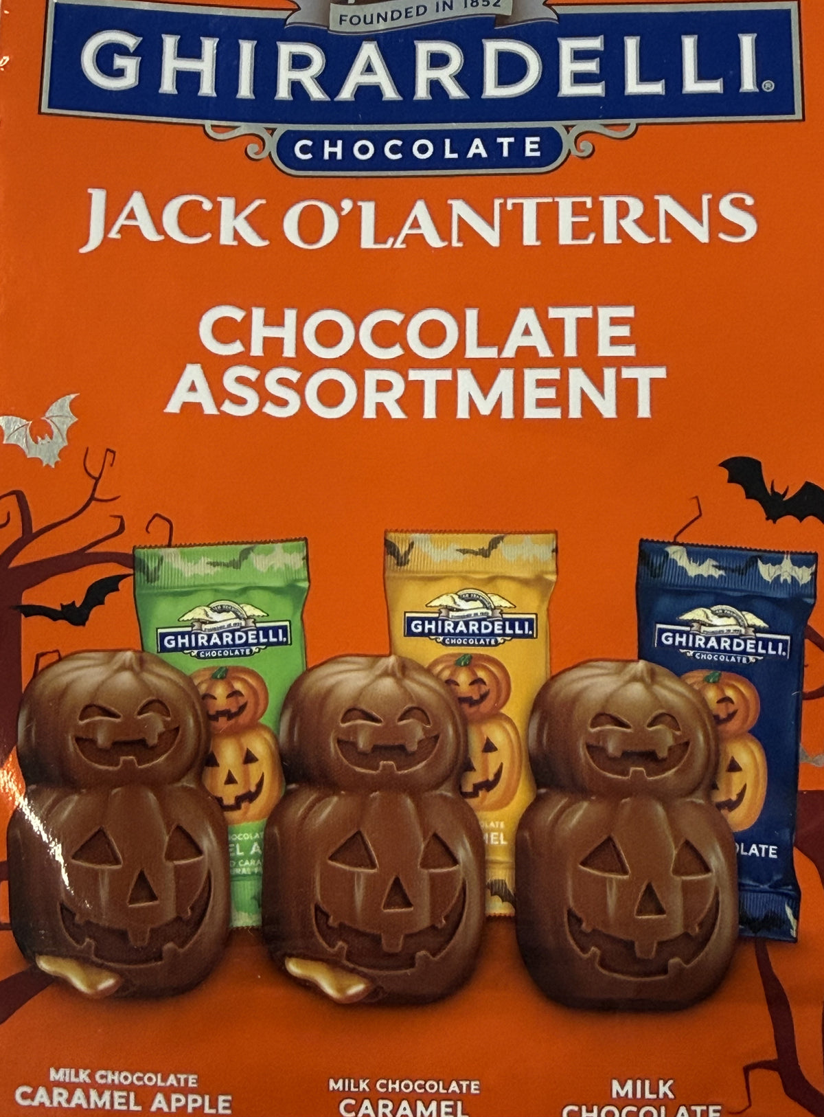 Ghirardelli Assorted Chocolate Jack-O-Lantern Bag
