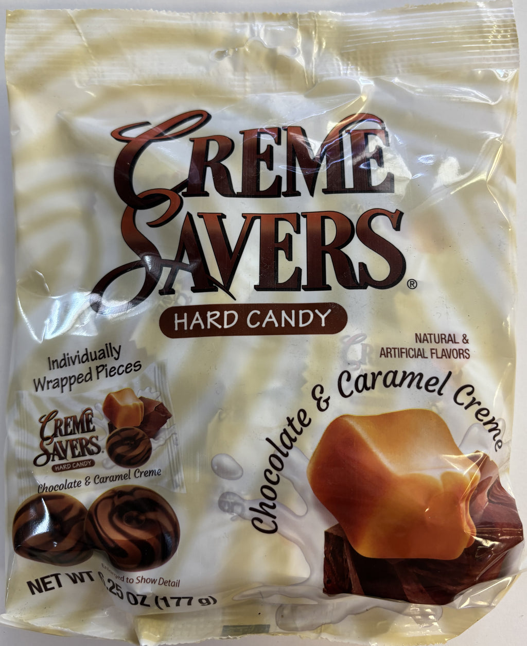 Creme Savers Chocolate & Caramel 6.25 oz Peg Bag