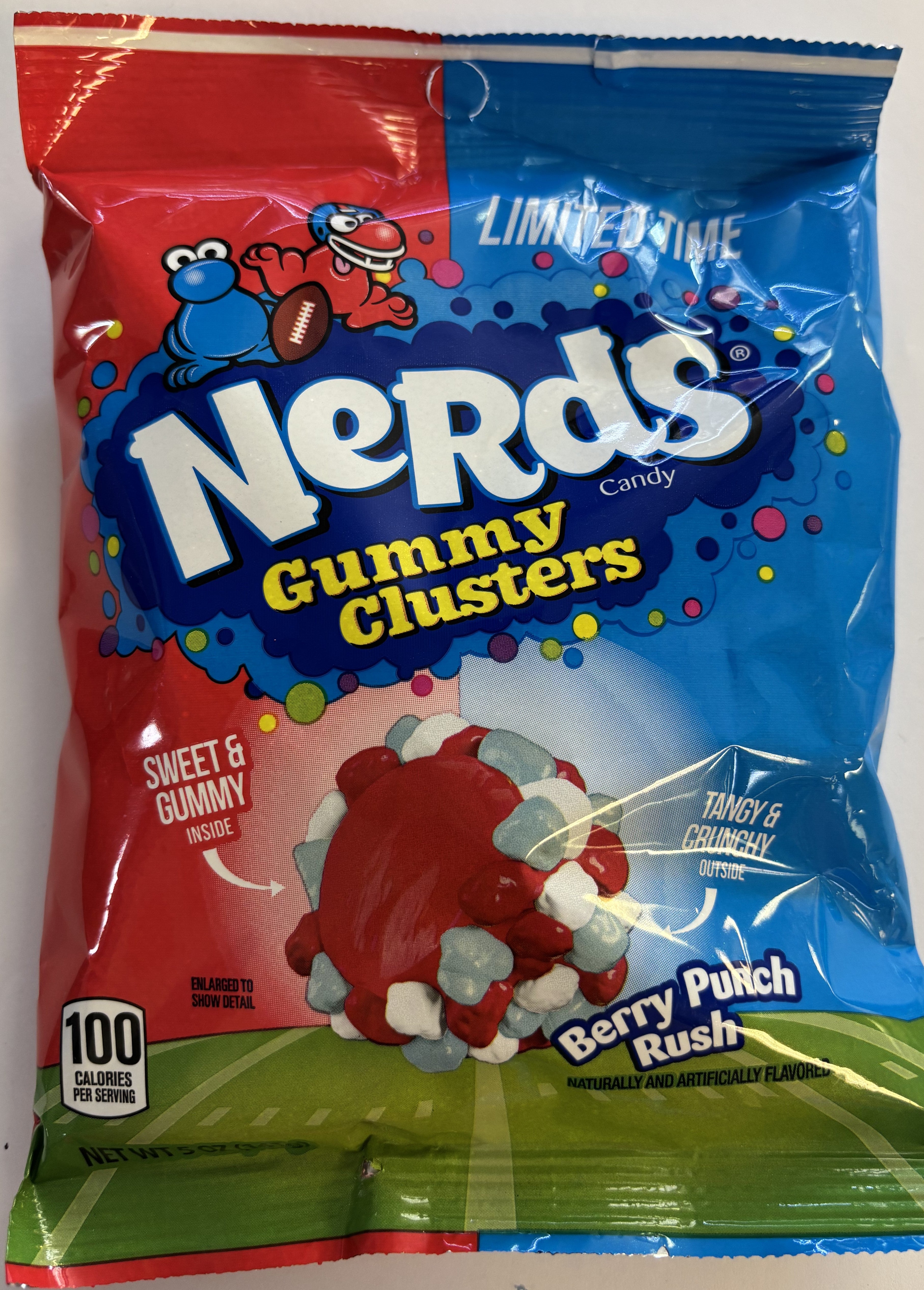 Nerds Cluster Berry Punch Rush 5 oz Peg Bag