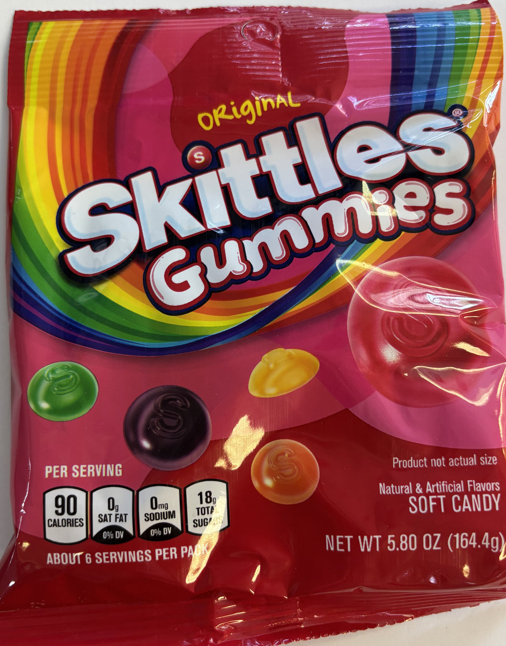 Skittles Original Gummies 5.8 oz Peg Bag