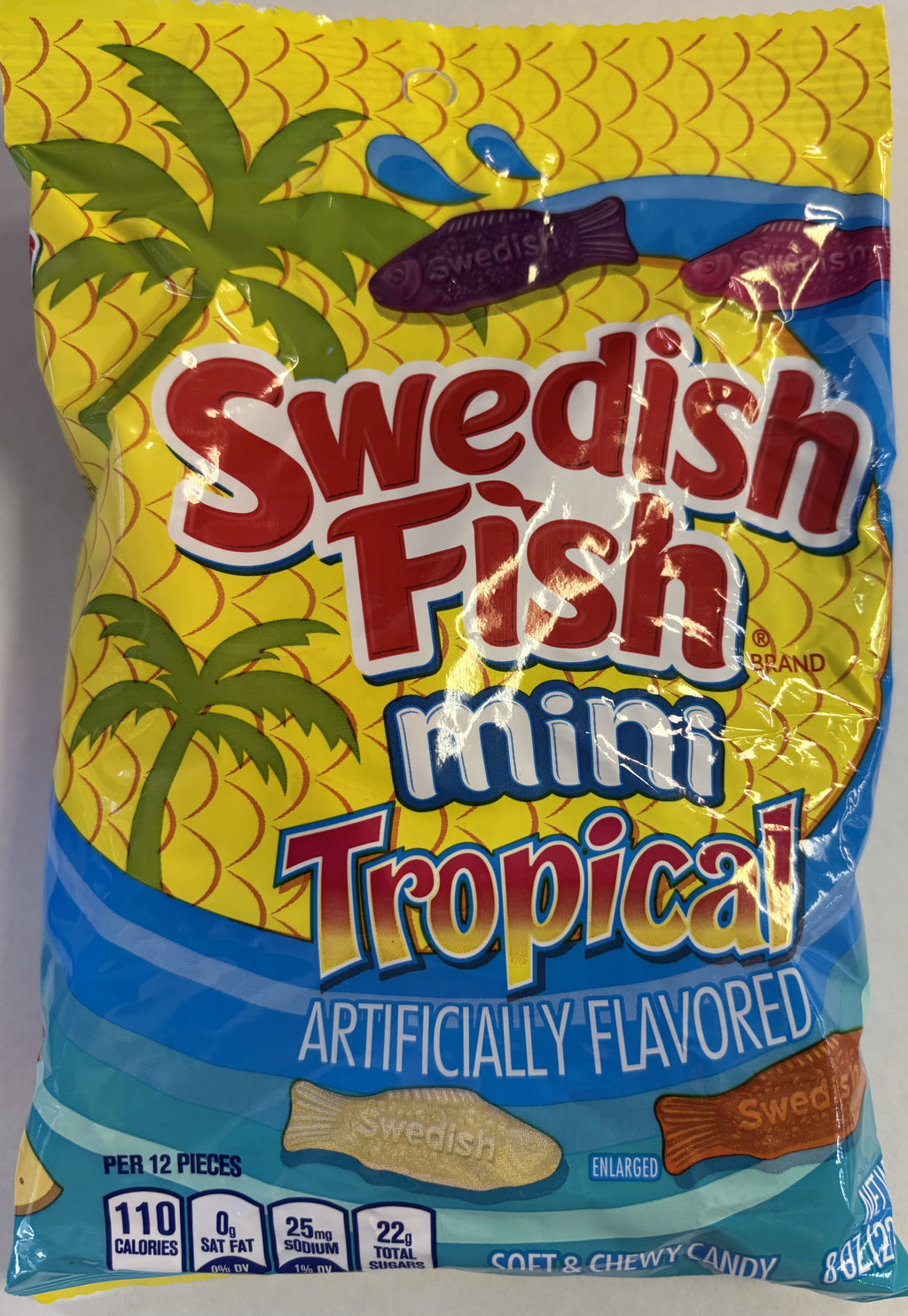 Jaret Swedish Tropical Fish 8 oz Peg Bag Chewy Candy