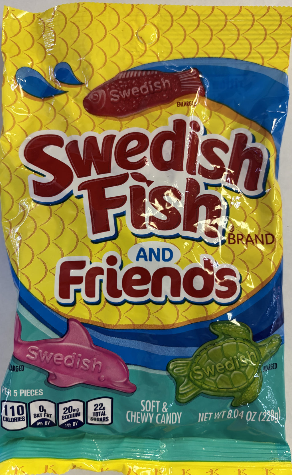 Jaret Swedish Fish & Friends 8 oz Peg Bag Chewy Candy