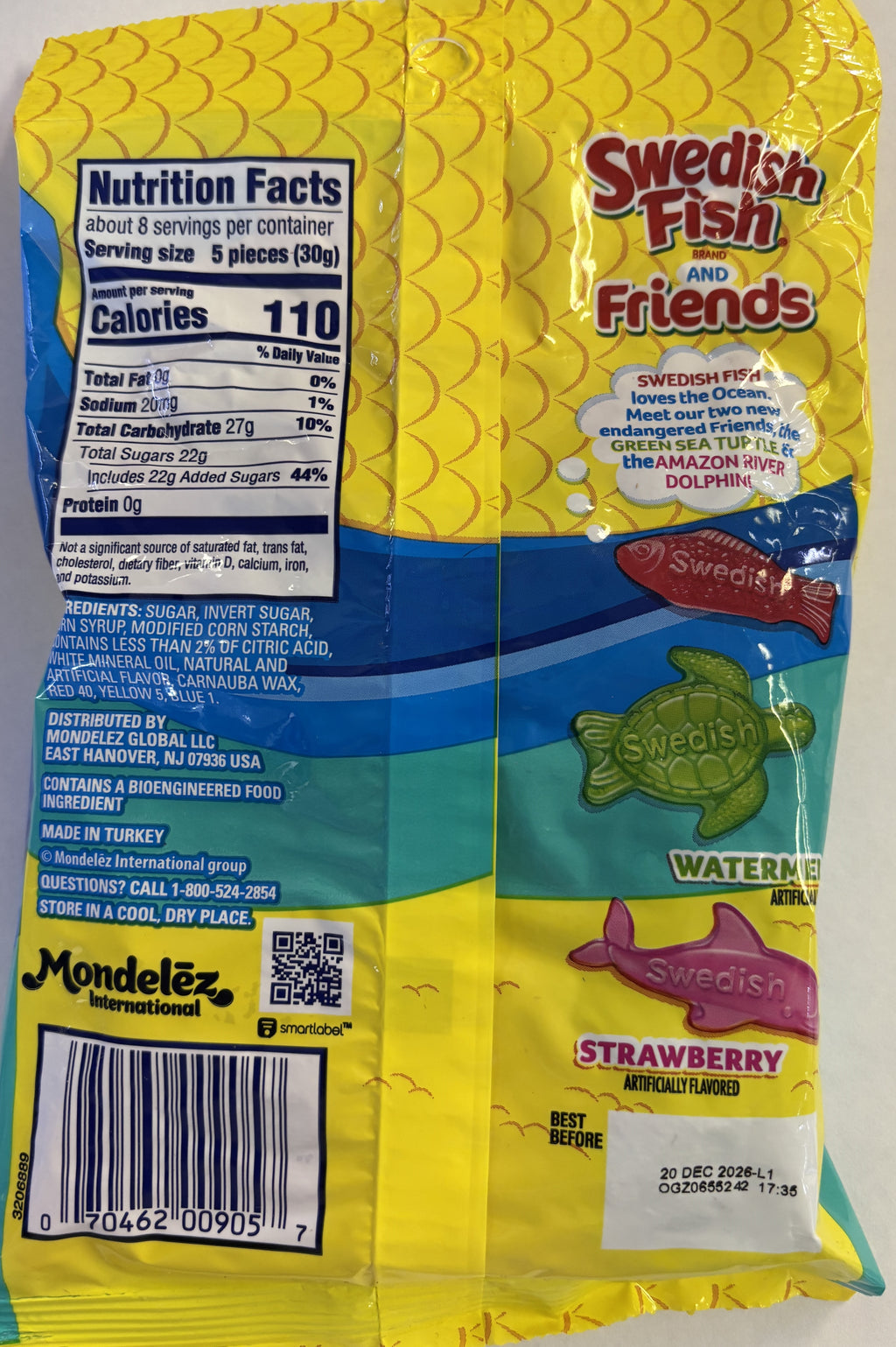 Jaret Swedish Fish & Friends 8 oz Peg Bag Chewy Candy