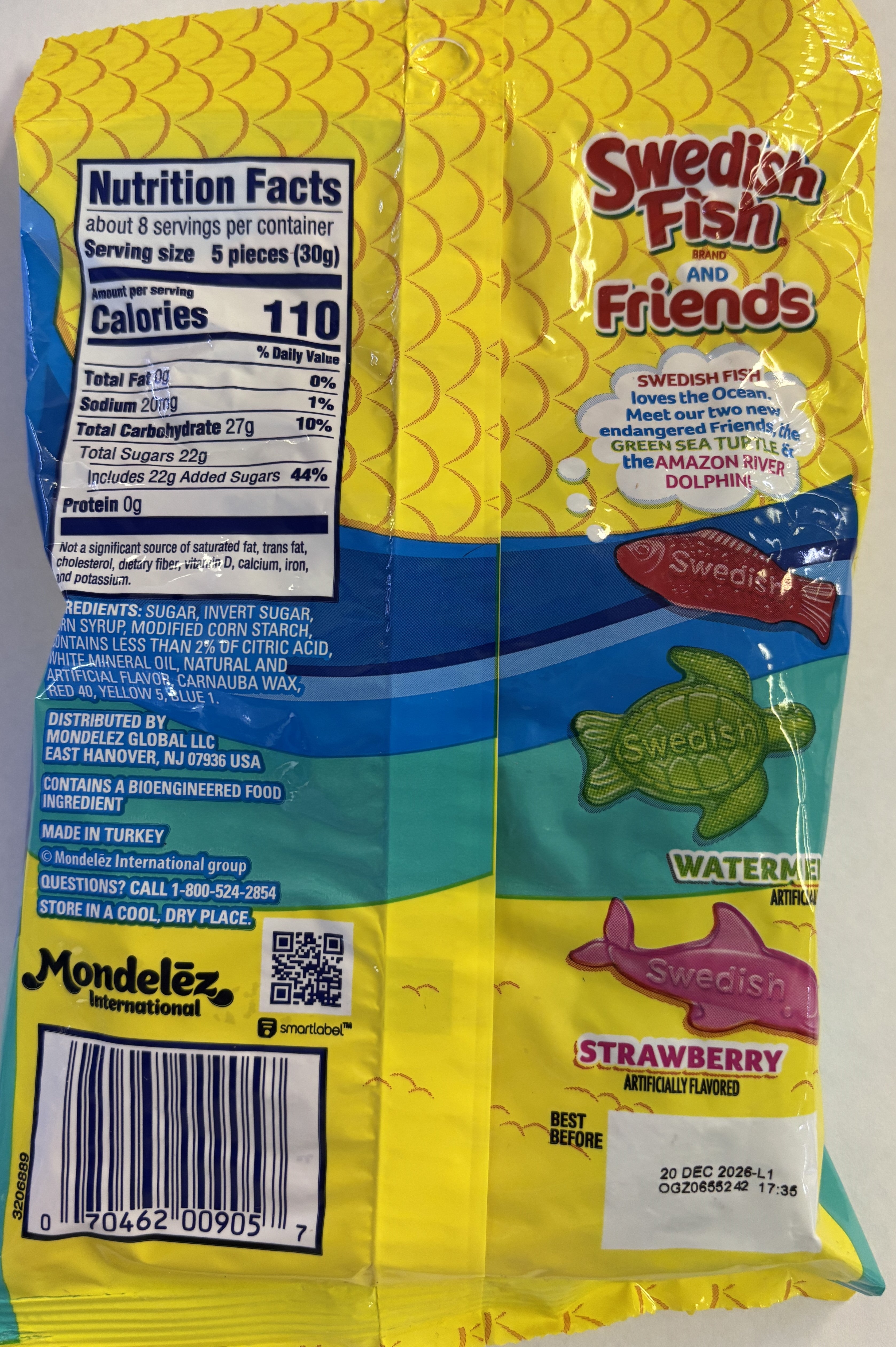 Jaret Swedish Fish & Friends 8 oz Peg Bag Chewy Candy