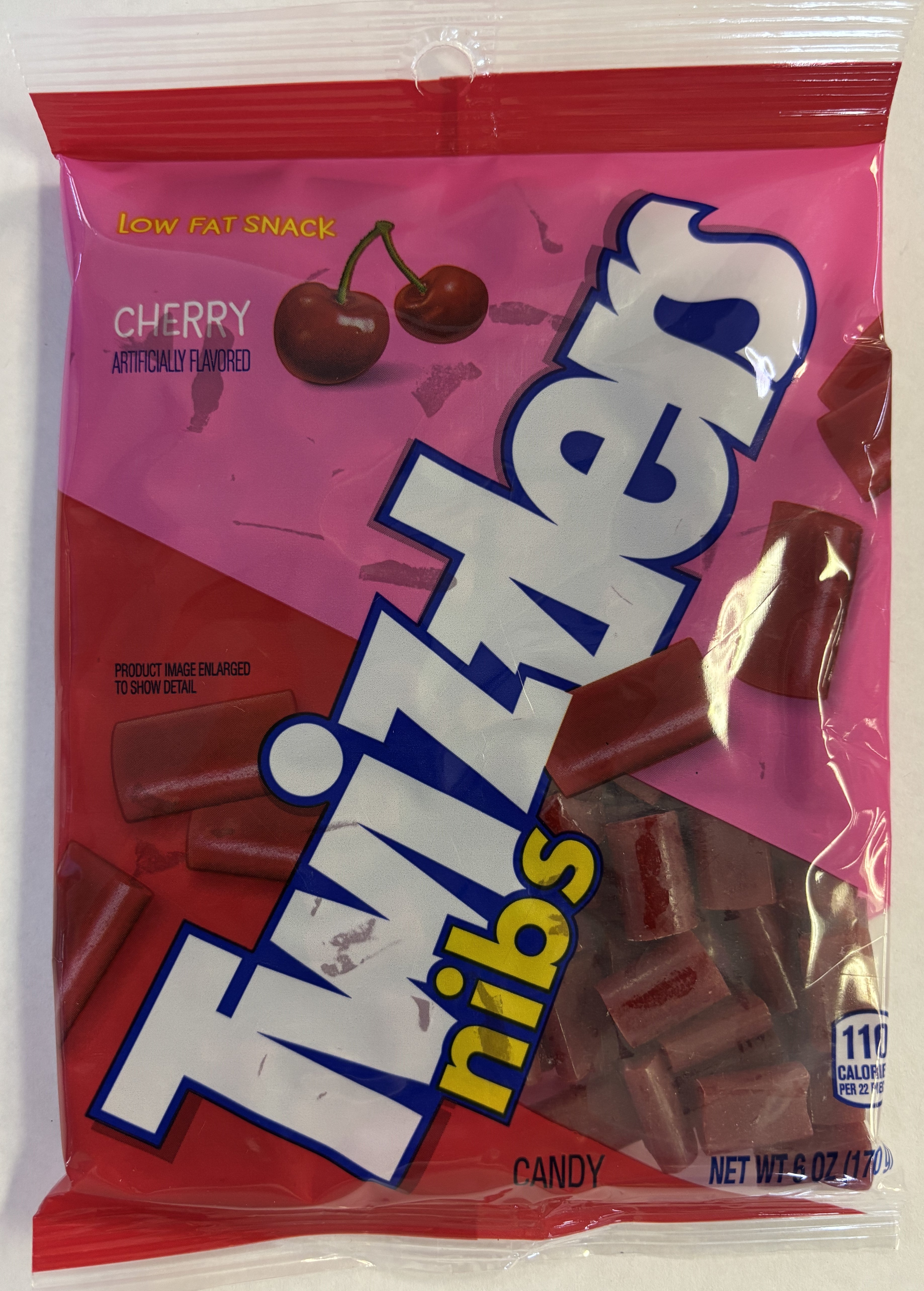 Twizzler Nibs Cherry Licorice 6 oz Peg Bag