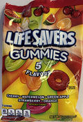 Gummi Savers 5 Flavor 7 oz Peg Bag Gummy Candy