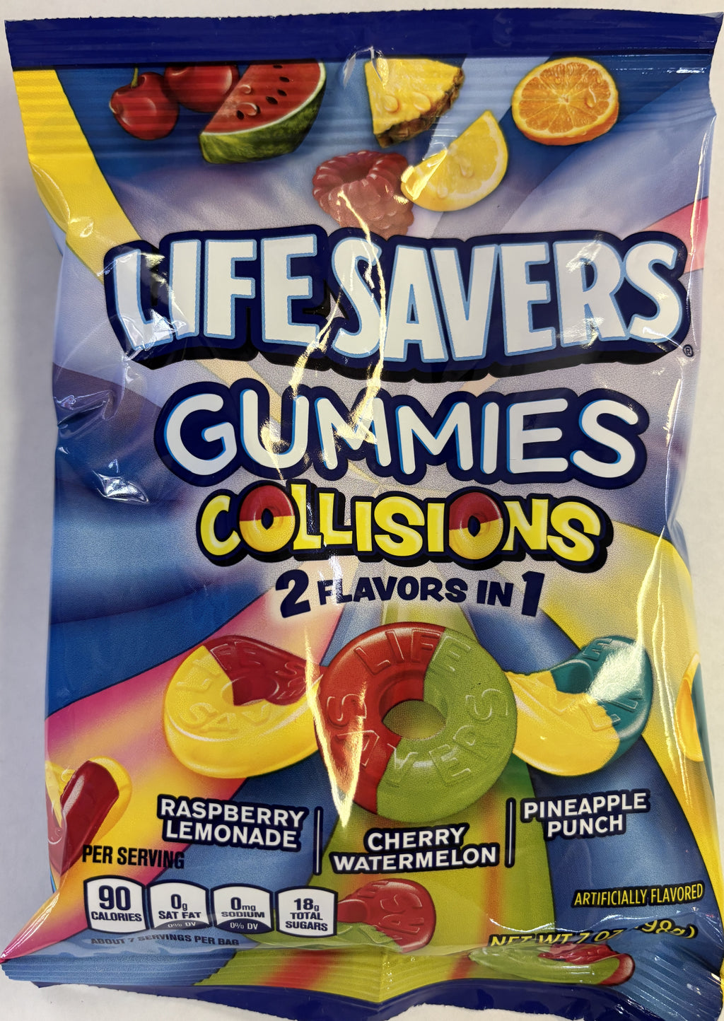 Gummi Savers Collisions 7 oz Peg Bag Gummy Candy