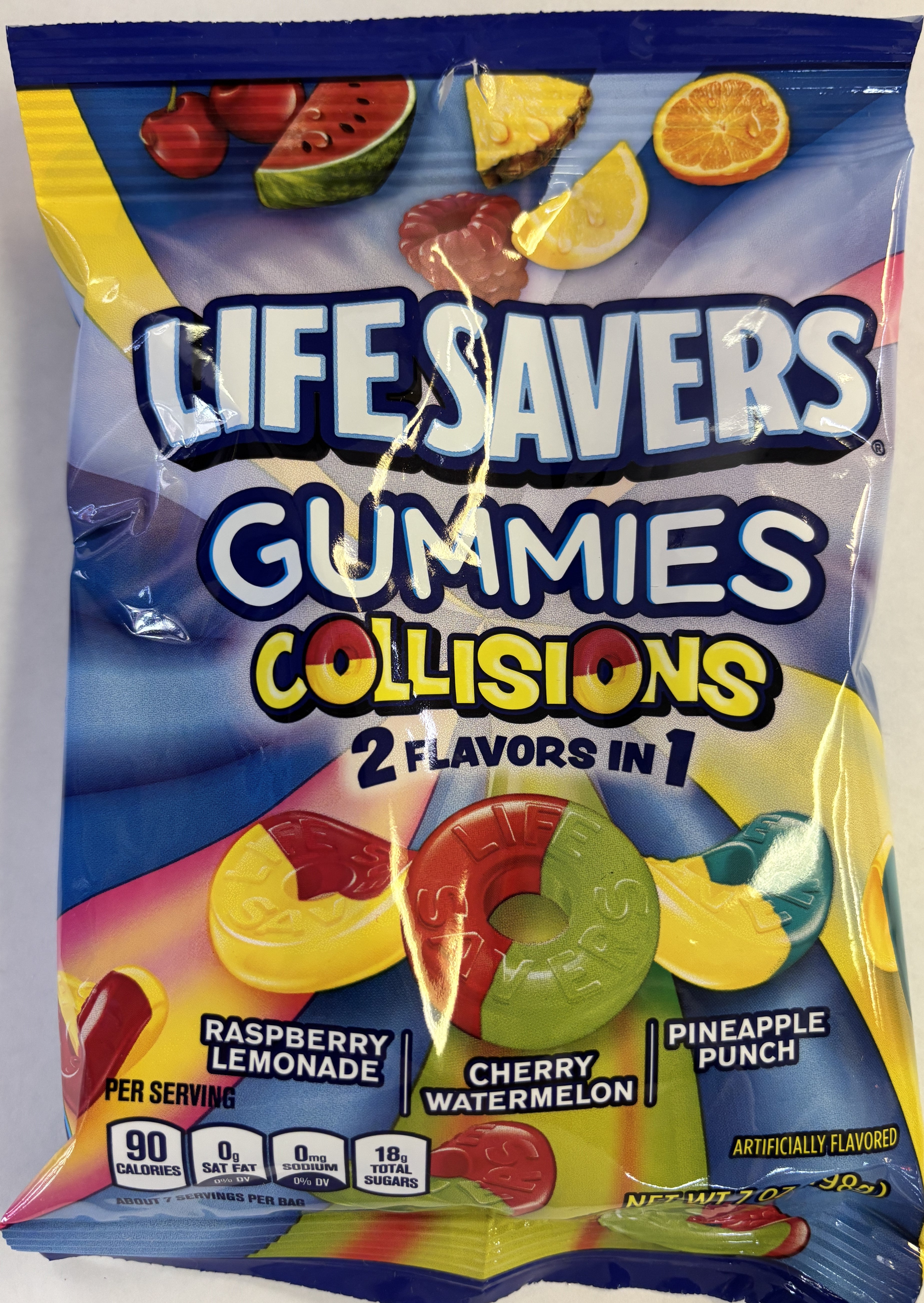 Gummi Savers Collisions 7 oz Peg Bag Gummy Candy